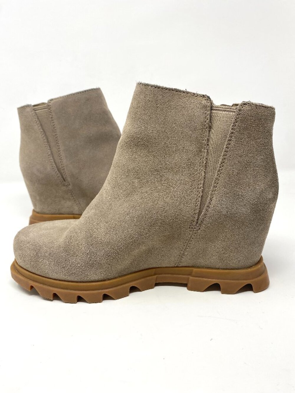 Sorel Joan of Arctic Wedge Zip Bootie Suede Ankle Boot 6
